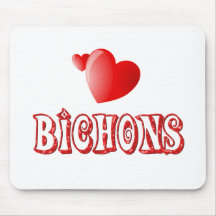 Amour pour Bichons Tapis De Souris