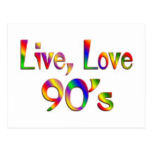 Amour vivant 90s carte postale