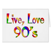 Amour vivant 90s cartes de vœux