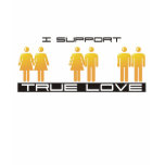 amour vrai t-shirts