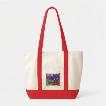Amoureux de les chats "art du chat abstrait curieu sacs en toile