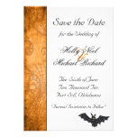 Amusement chic de savethedate de mariage de Hallow Faire-parts
