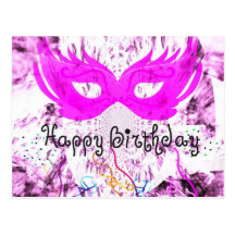 Amusement de joyeux anniversaire carte postale