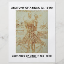 Anatomie de Leonardo da Vinci d'un cou (dessin) Tract