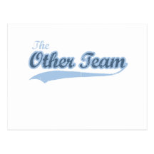 Ander teamblauw wenskaart