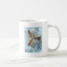 andouillers de flocon de neige de renne tasse à café