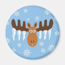 Andouillers de Head_Icicle d'orignaux Magnets