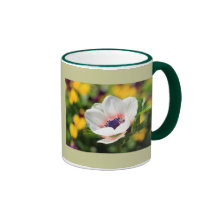 Anémone blanche mug