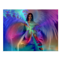 Ange de gloire carte postale