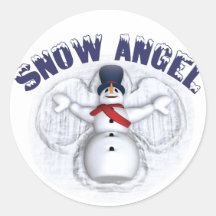 Ange de neige autocollants
