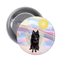 Ange de Schipperke Badge Avec Épingle