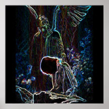 Ange et Jésus Posters