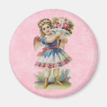 Ange floral victorien aimant