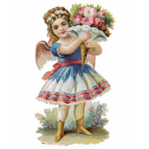 Ange floral victorien