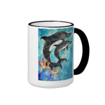 Anges de dauphin tasse