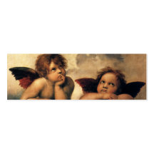 Anges de Sistine Madonna par Raphael Sanzio Cartes De Visite Personnelles