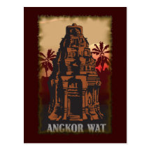 Angkor Vat vintage Cartes Postales