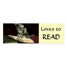 Animaux victoriens vintages, livre de lecture de c cartes de visite personnelles