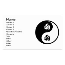 Anime de Yin Yang Modèles De Cartes De Visite