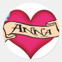 Anna - T-shirts et cadeaux faits sur commande de t Autocollants