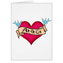 Anna - T-shirts et cadeaux faits sur commande de t Carte De Vœux