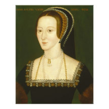 Anne Boleyn Second Wife van Henry VIII Portret Foto Prints