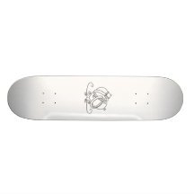 Anneaux de mariage/bagues de fiançailles plateaux de skateboards