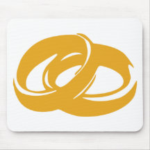 Anneaux de mariage tapis de souris