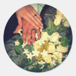 anneaux et bouquet autocollant