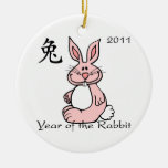 Année chinoise de l'ornement de lapin