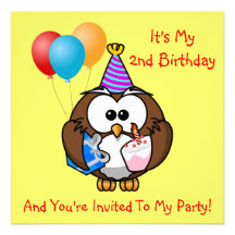Année de coutume de partie d'anniversaire de enfan invitations