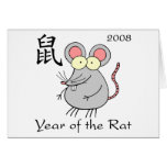 Année de la carte de rat - nouvelle année chinoise