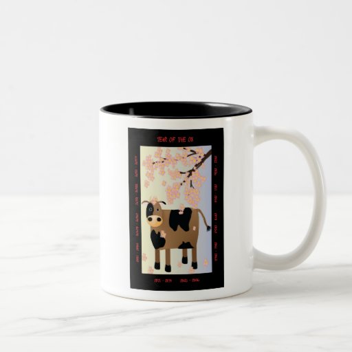 Année du boeuf tasse à café