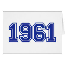 Anniversaire 1961 cartes de vœux