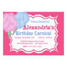 Anniversaire de carnaval invitations