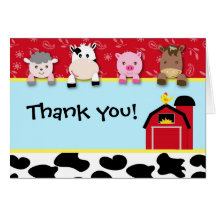 Anniversaire de cartes de note de Merci d'animaux 
