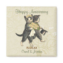 Anniversaire de chats de mariage - personnaliser