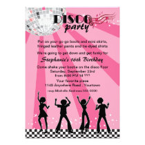 Anniversaire de danseurs de disco invitations