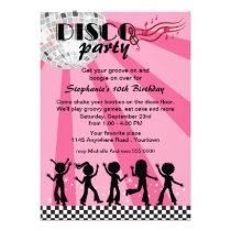 Anniversaire de disco de filles invitations