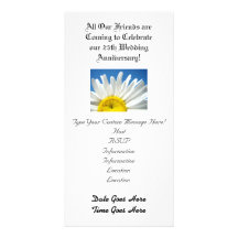 Anniversaire de mariage ! Marguerite blanche d'inv Modèle Pour Photocarte