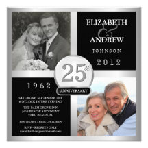 Anniversaire de mariage - puis et maintenant invit