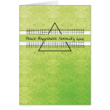 Anniversaire de récupération de bonheur de la paix carte de vœux