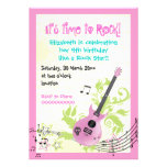 Anniversaire girly de guitare électrique de vedett bristol personnalisé
