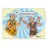 Anniversaire : Humour d'hommes des cavernes Carte De Vœux