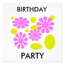 ANNIVERSAIRE, PARTIE INVITATIONS