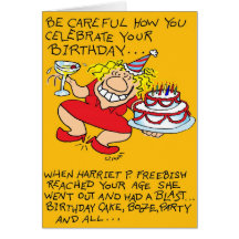 Anniversaire soigneux carte de vœux