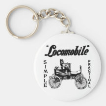 Annonce 1901 d'automobile de Locomobile Keychain Porte-clé