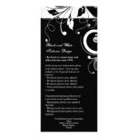 Annonce ou menu inverse noire et blanche de RackCa Cartes Doubles