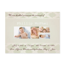 Annonce royale de naissance de photo cartes postales