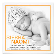 Annonces de naissance de photo de rêves doux de ma invitations personnalisées